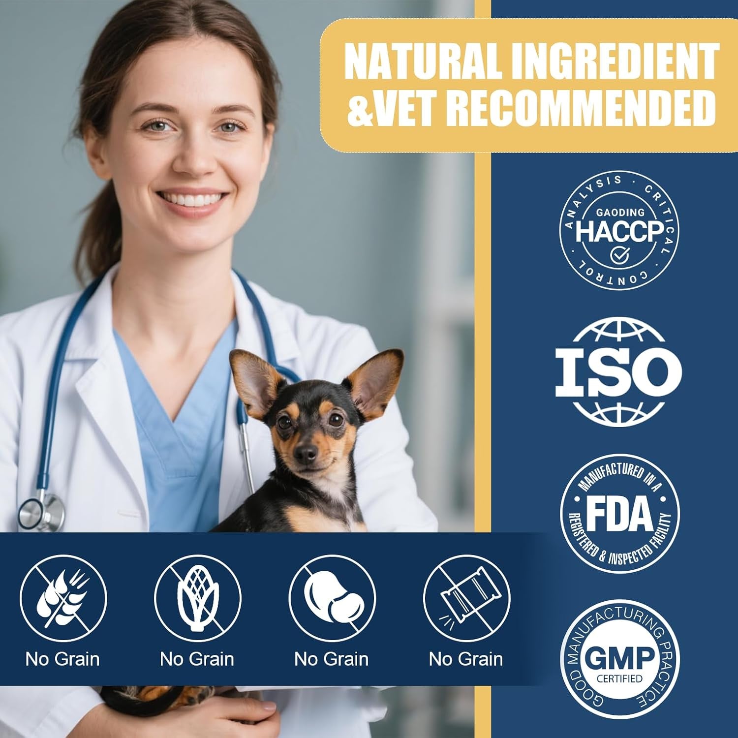 Calming Chews for Dogs Anxiety Relief, Dog Calming Chews-Anxiety and Stress Relief Treats Melatonin Bites Sleep Aid Calm Dog with Noise,Thunder,Barking,Separation(Chicken Flavor, 150 Chews)