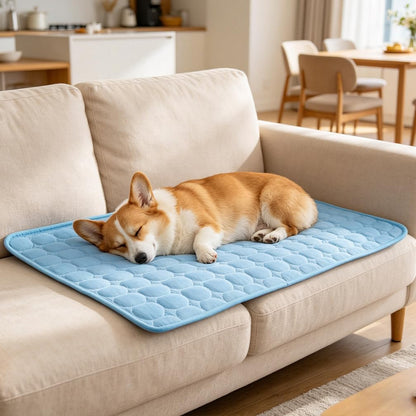 Happy Tusk™ Dog Cooling Mat – Summer Cooling Pad for Dogs & Cats, Durable Pet Cold Bed for Small, Medium & Large Pets