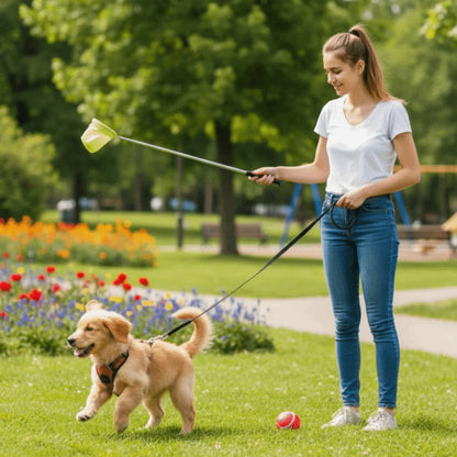 Foldable Pet Poop Scooper Non-Contact Extendable Handle Dog Walking Toilet Portable Dog Poop Catcher Yard Cleaning