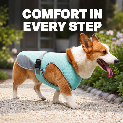 Happy Tusk™ Cooling Vest Lightweight Breathable Dog Cooling Vest For Hot Summer Walks