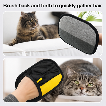 Happy Tusk™ Double-Sided Pet Hair Remover Gloves – Remove Fur From Furniture, Clothes & Carpets In Minutes